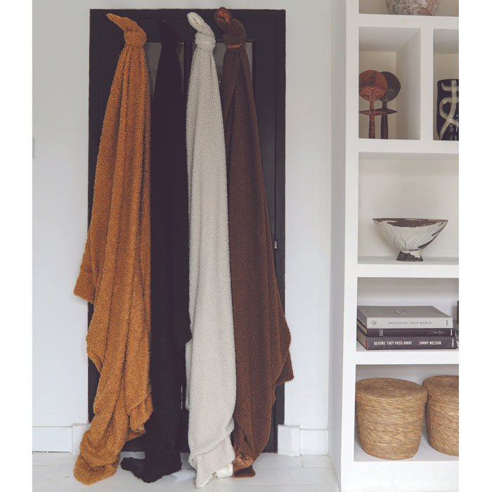 Unique Living - Teddy plaid - 150x200cm - Zwart