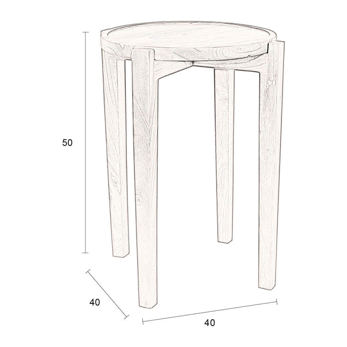 Dutchbone Shane Bijzettafel Ø 40 cm