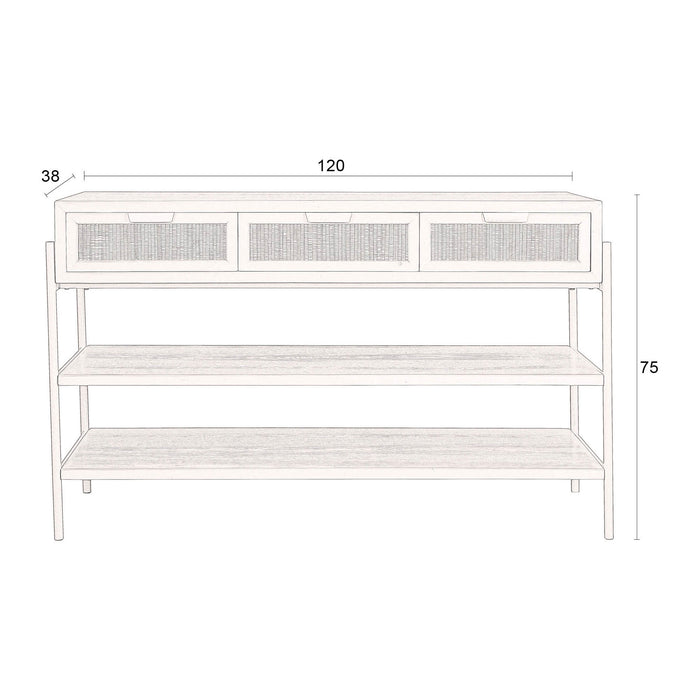 Dutchbone Yasu Sidetable - Beige