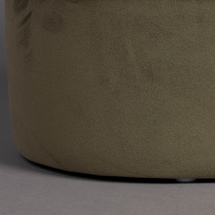 Dutchbone Aditi Bankje - B 93 cm - Donkergroen