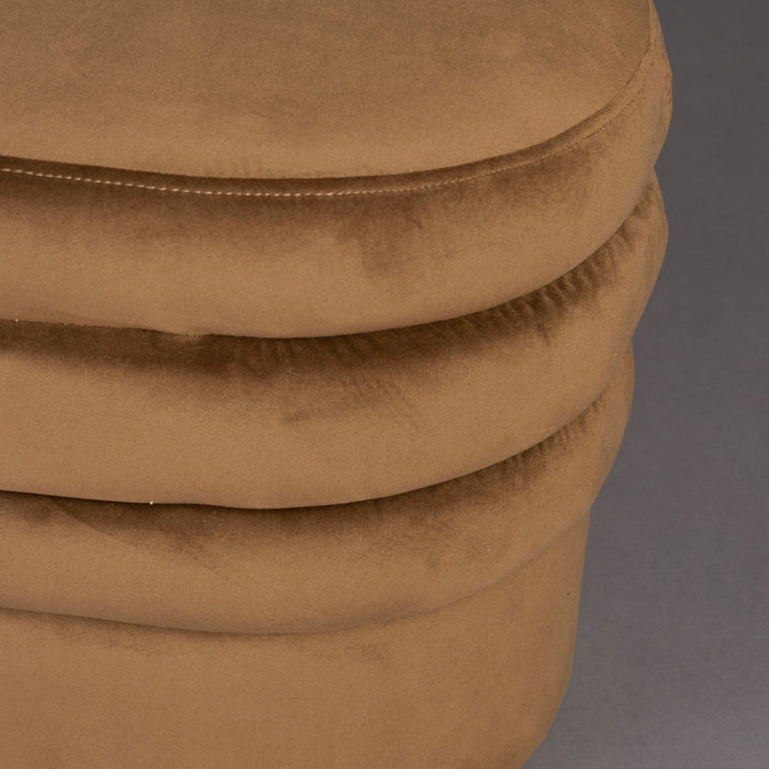 Dutchbone Aditi Bankje - B 93 cm - Cognac