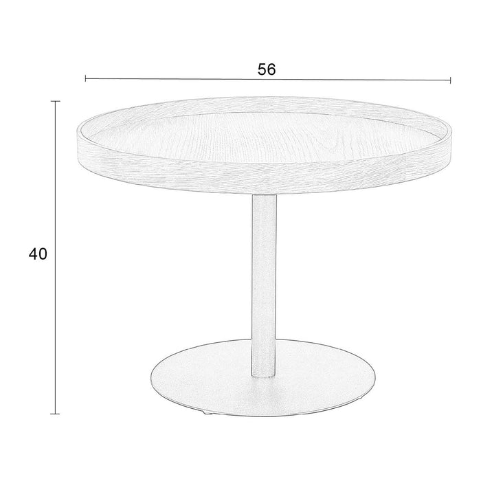 by fonQ Tray Bijzettafel M - Naturel