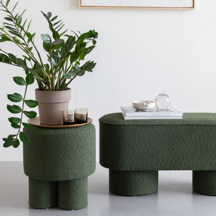 by fonQ Arc Poef Ø 40 cm - Donkergroen