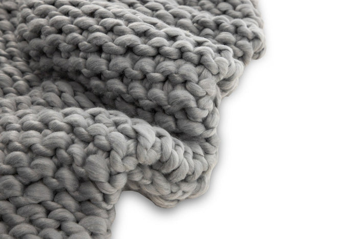 Nest living Verena plaid grijs - 170 x 130 cm