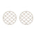 Krumble Pannenonderzetter met schubben patroon - Beige - Set van 2