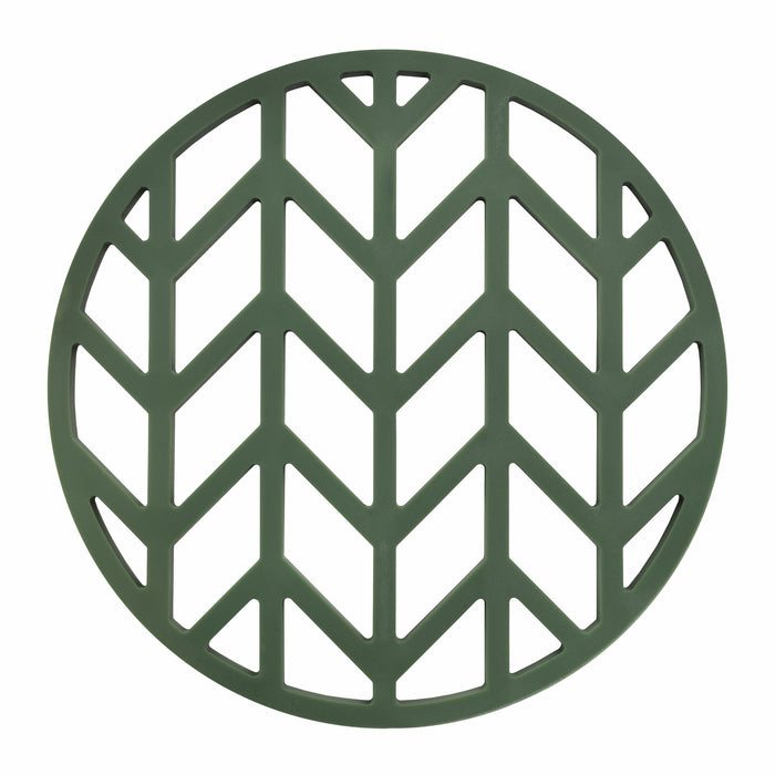 Krumble Pannenonderzetter met pijlen patroon - Groen - Set van 2