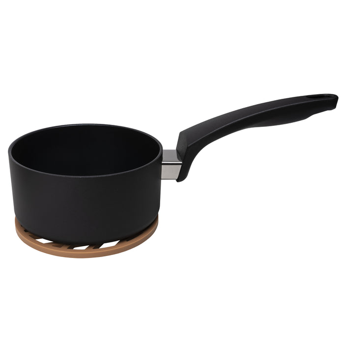 Krumble Pannenonderzetter met pijlen patroon - Bruin - Set van 4