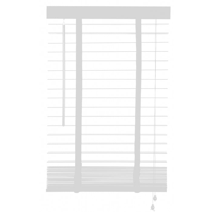 Jaloezie Hout Wit - Hout - 80x130x5cm (BxHxD)