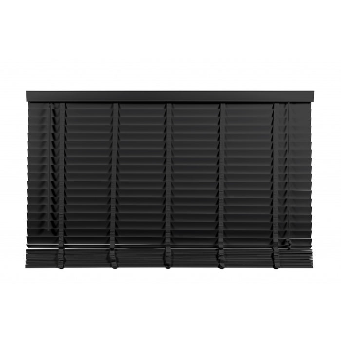Jaloezie Hout Zwart - Hout - 160x210x5cm (BxHxD)