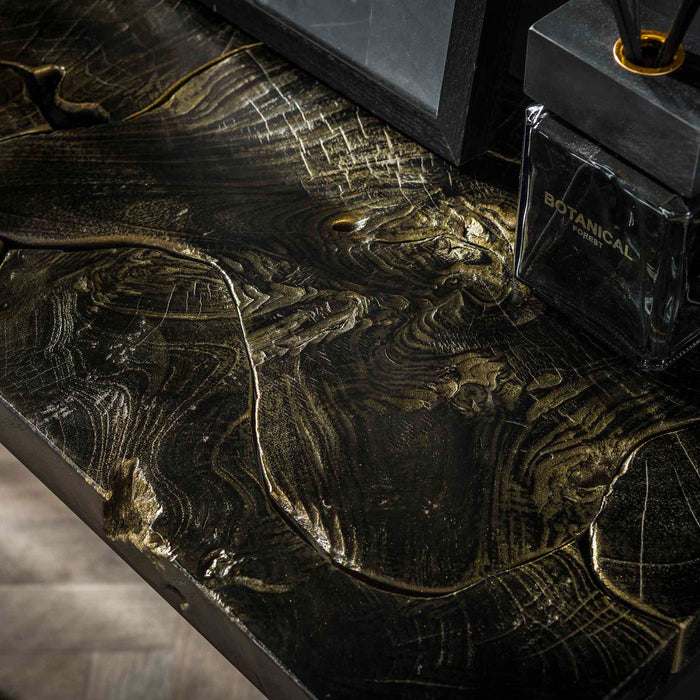 Fraaai - Maron haltafel - 100 cm - zwart|goud