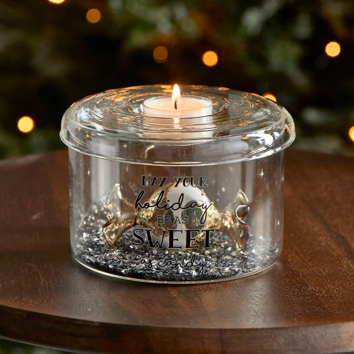 Riviera Maison Waxinelichthouder Sweet Holidays Transparant