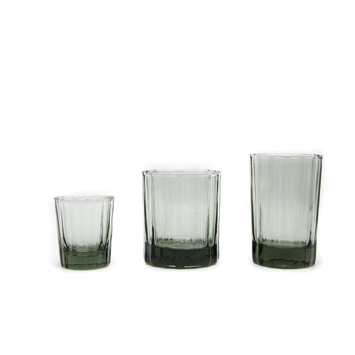 Brût Homeware, Set van 6, Espresso Glas 7 CL, groen