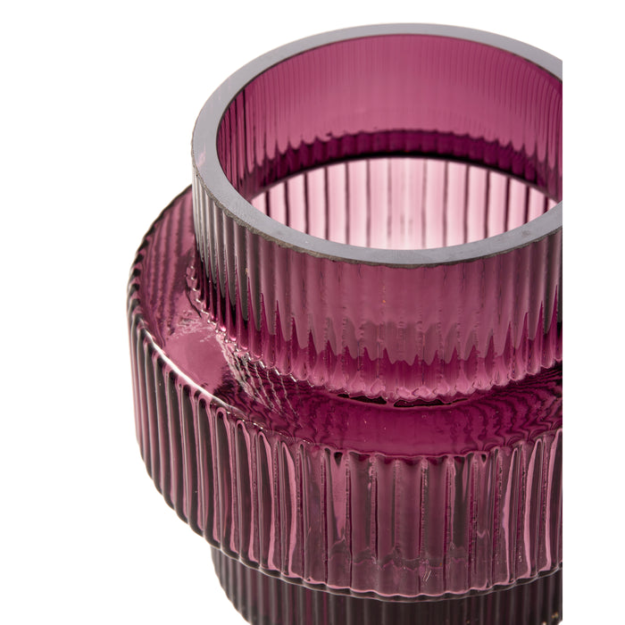 POLSPOTTEN Steps Waxinelichthouder - Paars