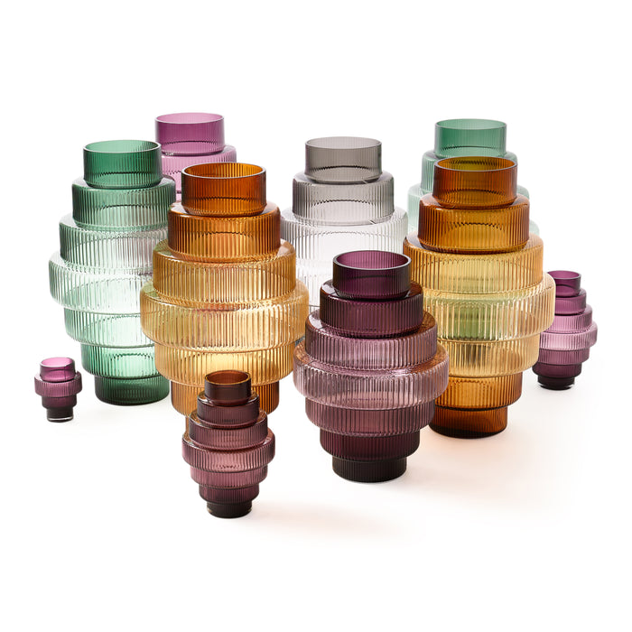 POLSPOTTEN Steps Waxinelichthouder - Paars