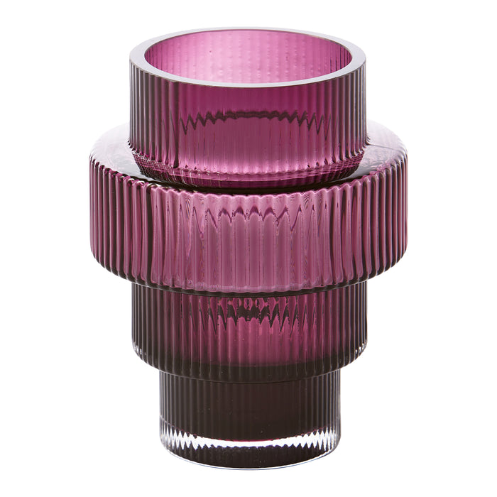 POLSPOTTEN Steps Waxinelichthouder - Paars