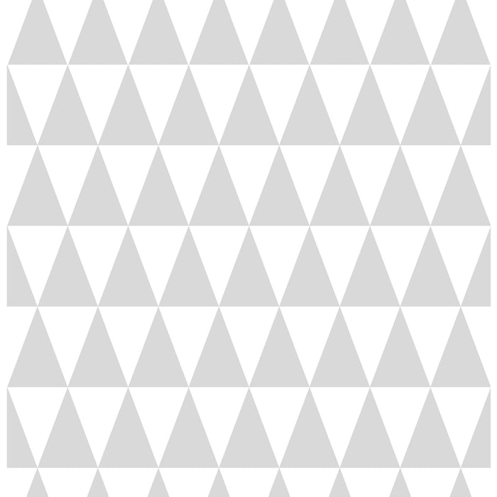ESTAhome behang grafisch geometrische driehoeken licht warm grijs en m