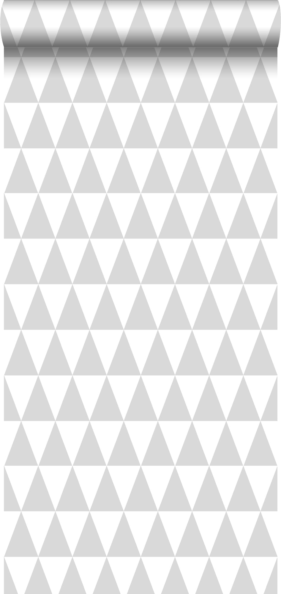 ESTAhome behang grafisch geometrische driehoeken licht warm grijs en m