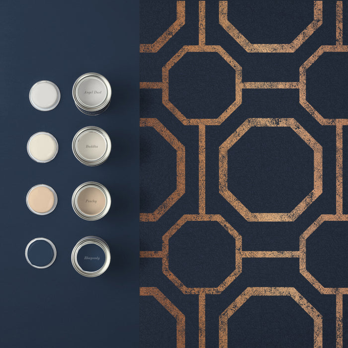 Graham & Brown Vliesbehang - Sashiko Navy - 10mx53cm