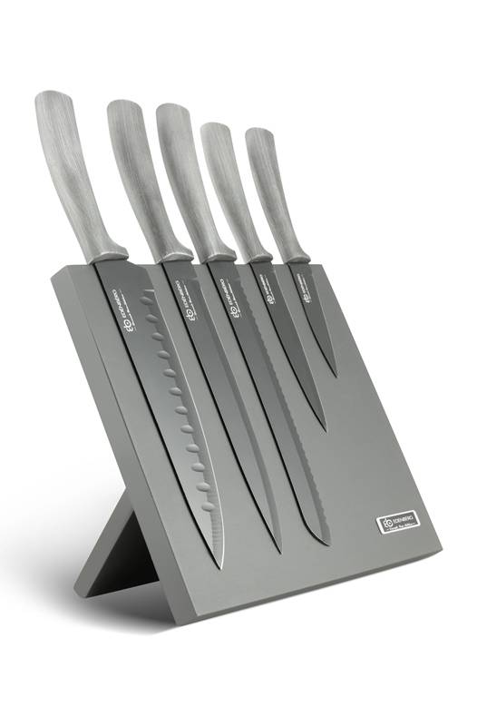 Edenberg Gray Line - Messenset met Magnetisch Blok - Grijs - 6 delig