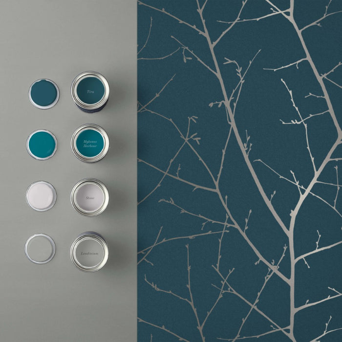 Graham & Brown Vliesbehang - Boreas Teal - 10mx53cm