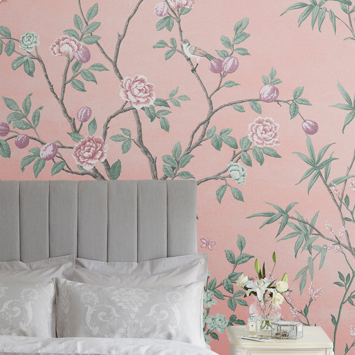 Laura Ashley Eglantine Fotobehang - Planten - 280x300cm - Roze
