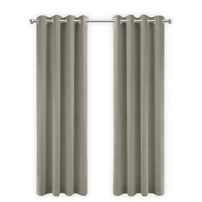 LW Collection Kant en klare gordijnen taupe 140x225cm