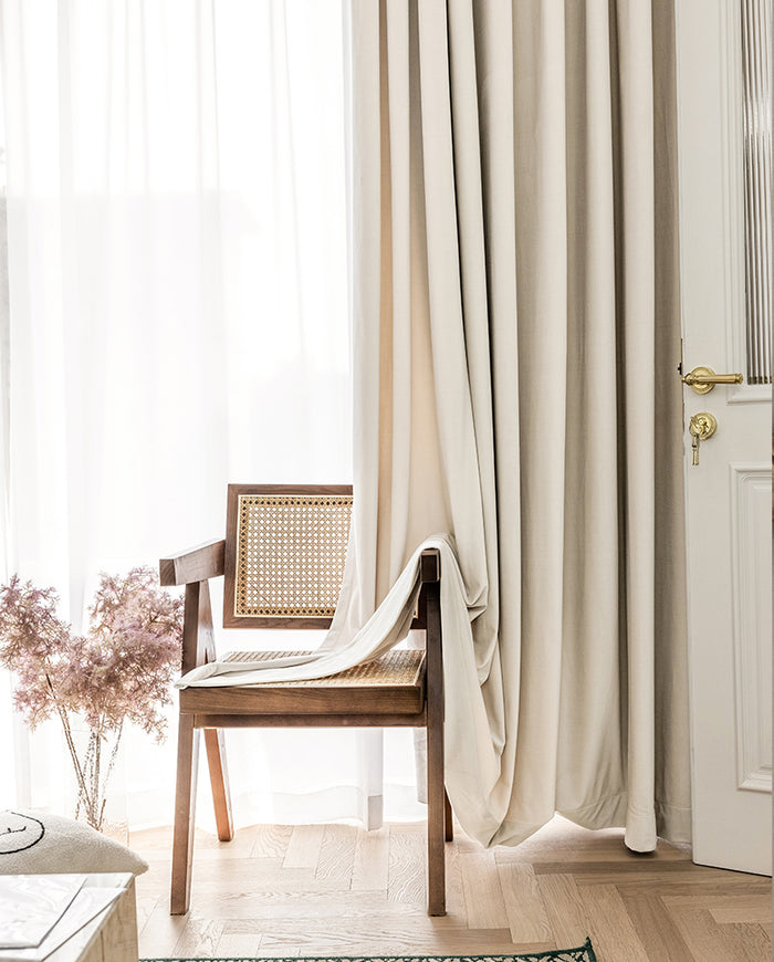 LW Collection Kant en klaar gordijnen wit 290x270cm