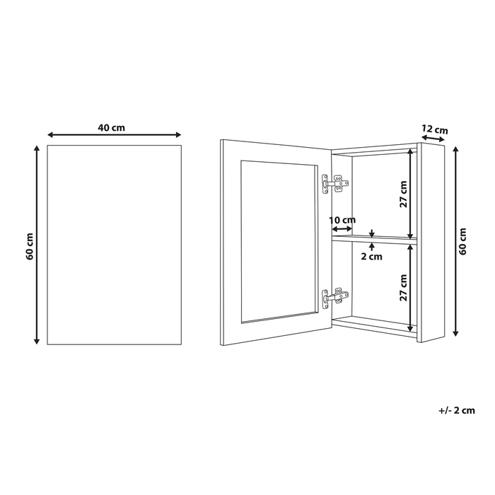 Beliani - PRIMAVERA - Badkamermeubel - Wit - Multiplex