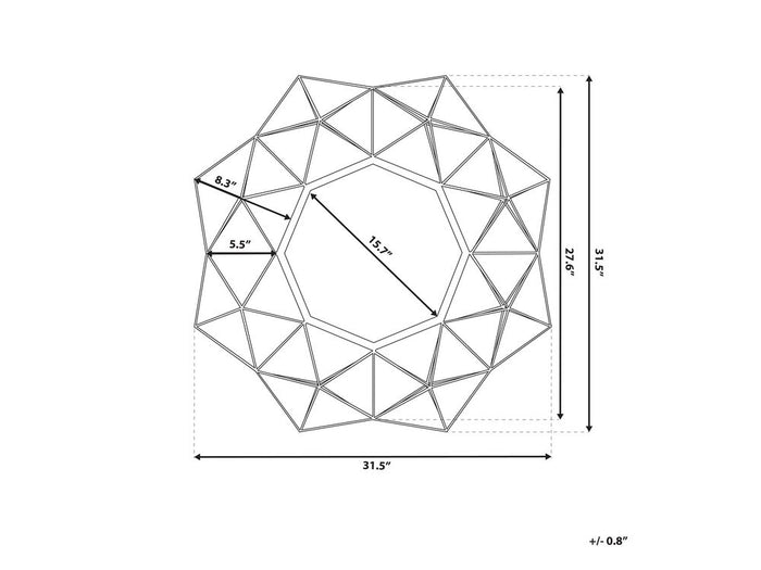 Beliani - GAILLAC - Wandspiegel - Goud - Metaal