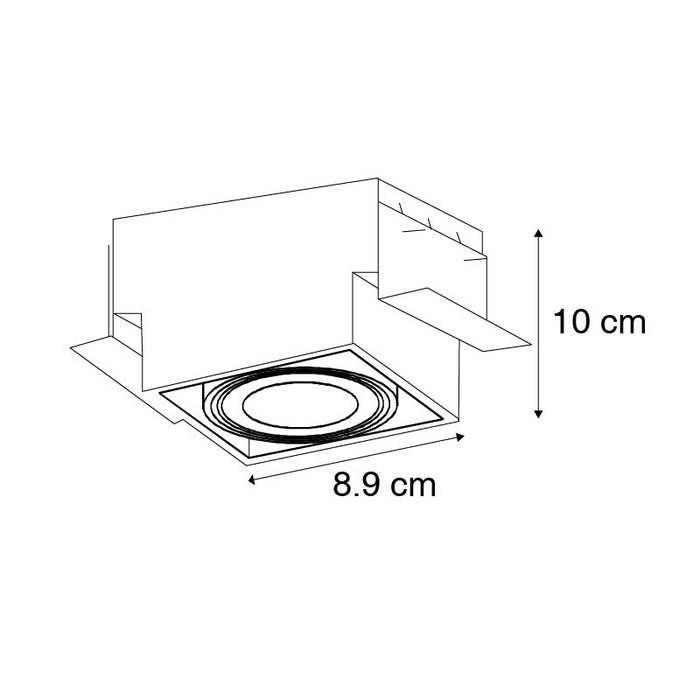 QAZQA Inbouwspot wit GU10 draai- en kantelbaar trimless - Oneon