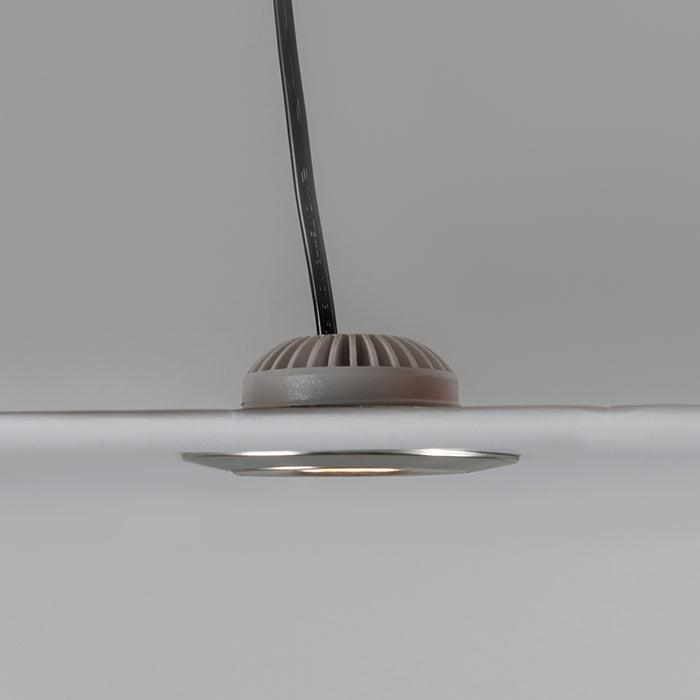 QAZQA Set van 3 inbouwspots staal incl. LED IP44 - Relax LED