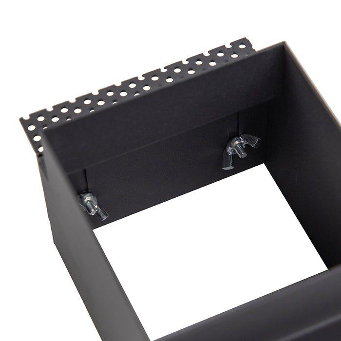 QAZQA Inbouwspot zwart GU10 AR70 trimless - Oneon