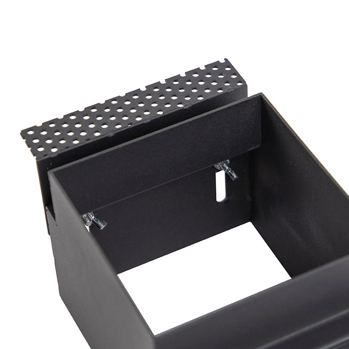 QAZQA Inbouwspot zwart GU10 AR70 trimless - Oneon