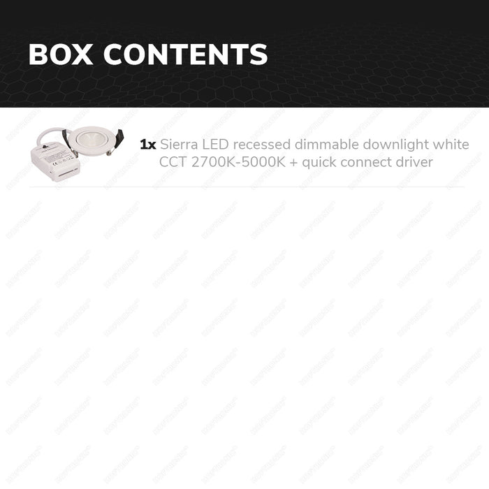 HOFTRONIC Sierra - LED Inbouwspots Badkamer IP65 Wit