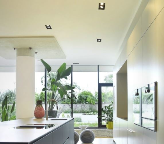 Artdelight Inbouwspot Zwart Trimless GU10 Incl. Stucrand