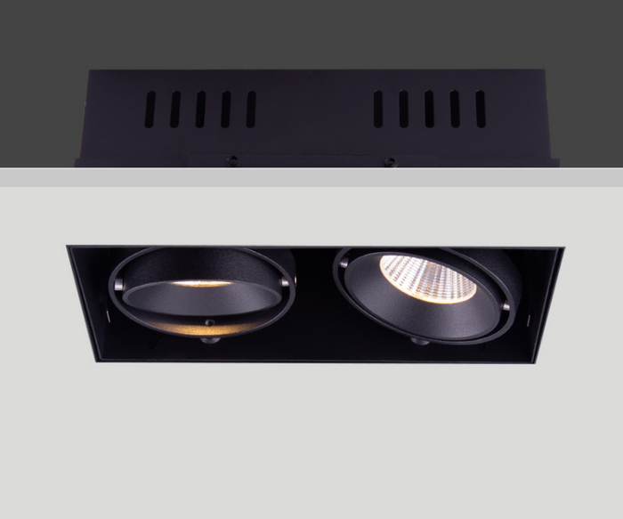 Artdelight Inbouwspot Zwart Trimless GU10 Incl. Stucrand