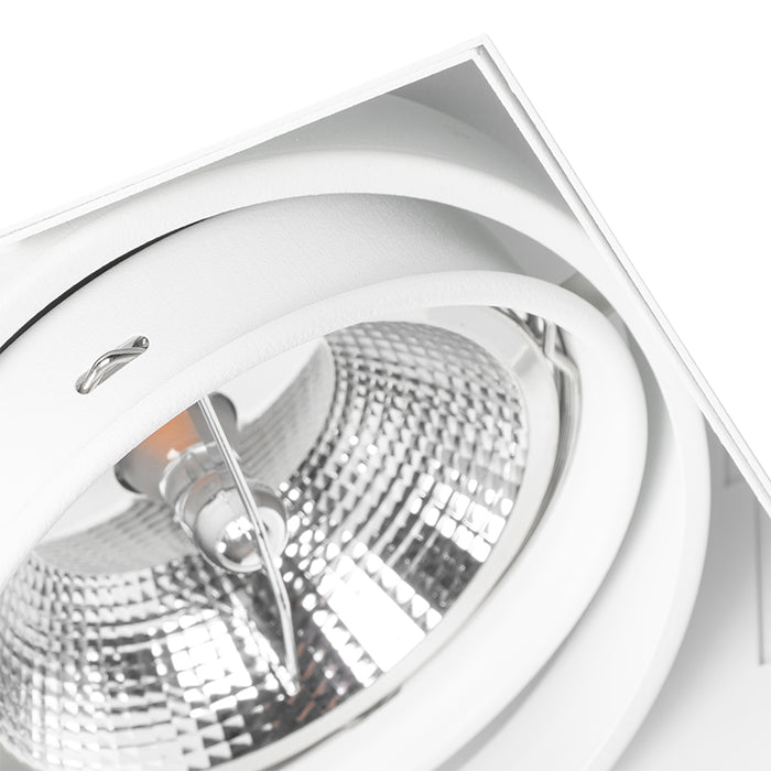 QAZQA Inbouwspot wit GU10 AR111 trimless verstelbaar - Oneon