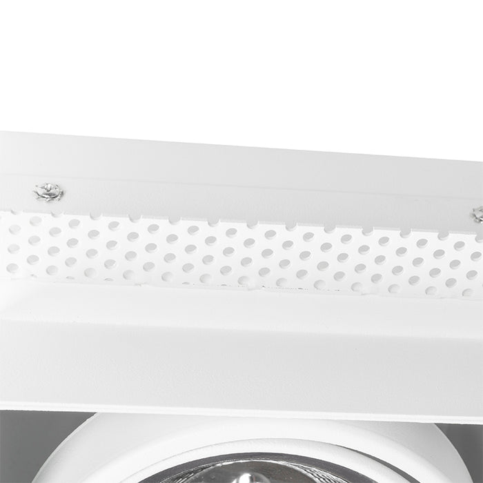 QAZQA Inbouwspot wit GU10 AR111 trimless verstelbaar - Oneon