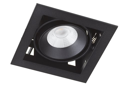 Berla Lighting Inbouwspot Vierkant Mat Zwart 7Watt Led