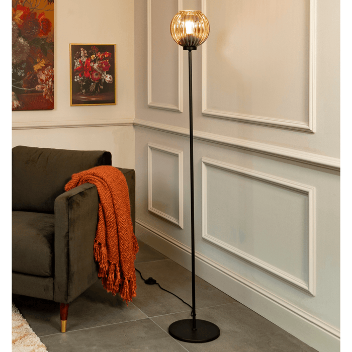 Vurna Jillie vloerlamp smoke glas 1L