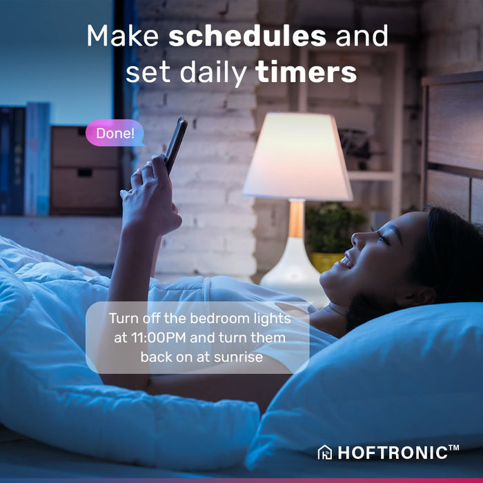 HOFTRONIC 3x Smart LED Filament A60 WiFi + Bluetooth