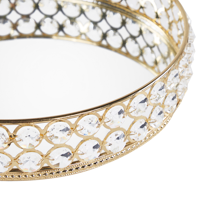 Beliani - VATAN - Rond Dienblad - Goud - IJzer