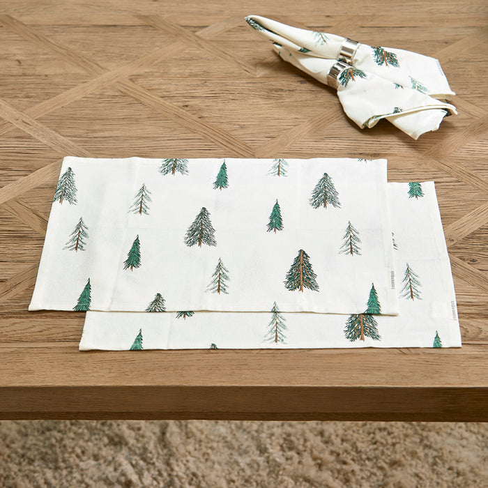 Riviera Maison Textielen placemat groen - Winter Forest set van 2