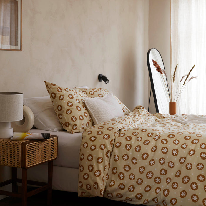 Walra Bubble Stars Dekbedovertrek 200 x 220/240 cm - Beige