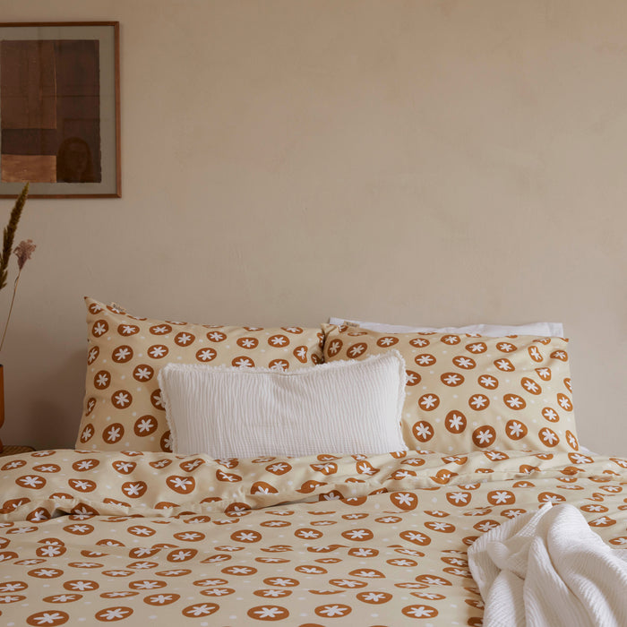 Walra Bubble Stars Dekbedovertrek 240 x 220/240 cm - Beige