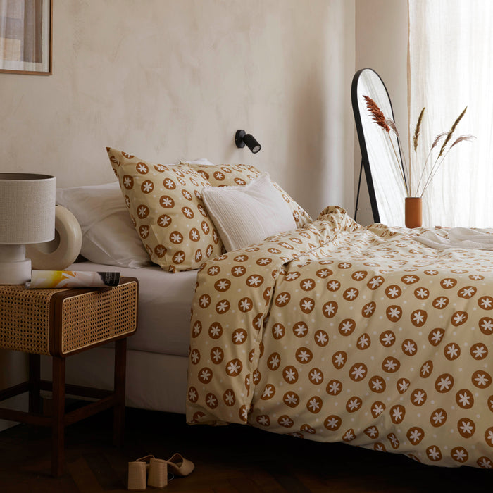 Walra Bubble Stars Dekbedovertrek 240 x 220/240 cm - Beige