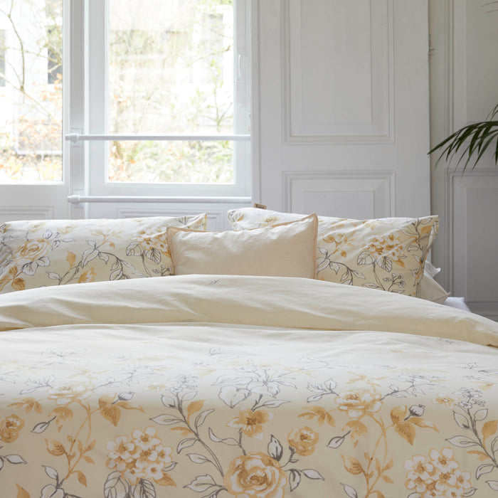 Walra Happy Helleborus Dekbedovertrek 200 x 220/240 cm - Beige