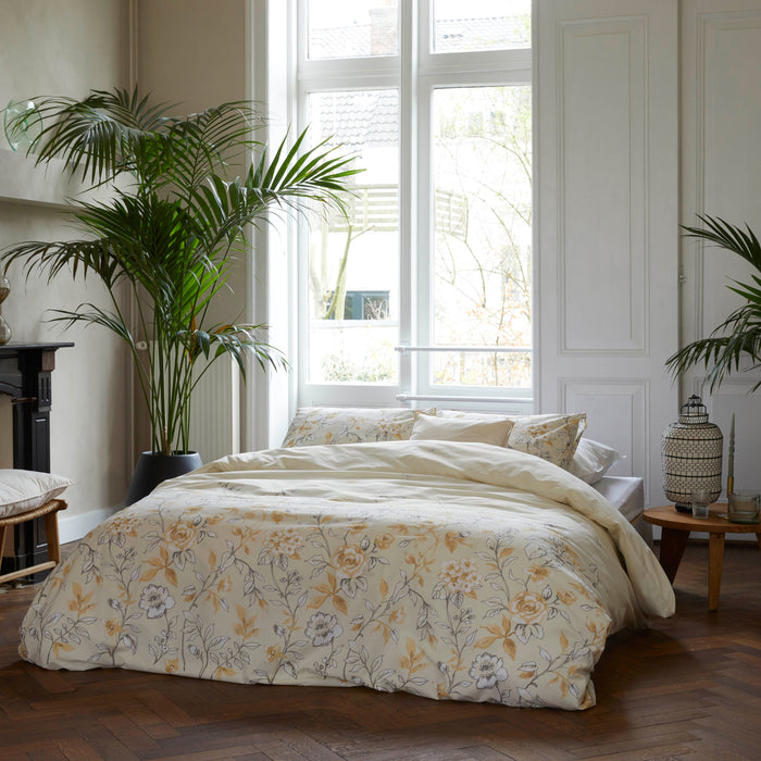 Walra Happy Helleborus Dekbedovertrek 200 x 220/240 cm - Beige