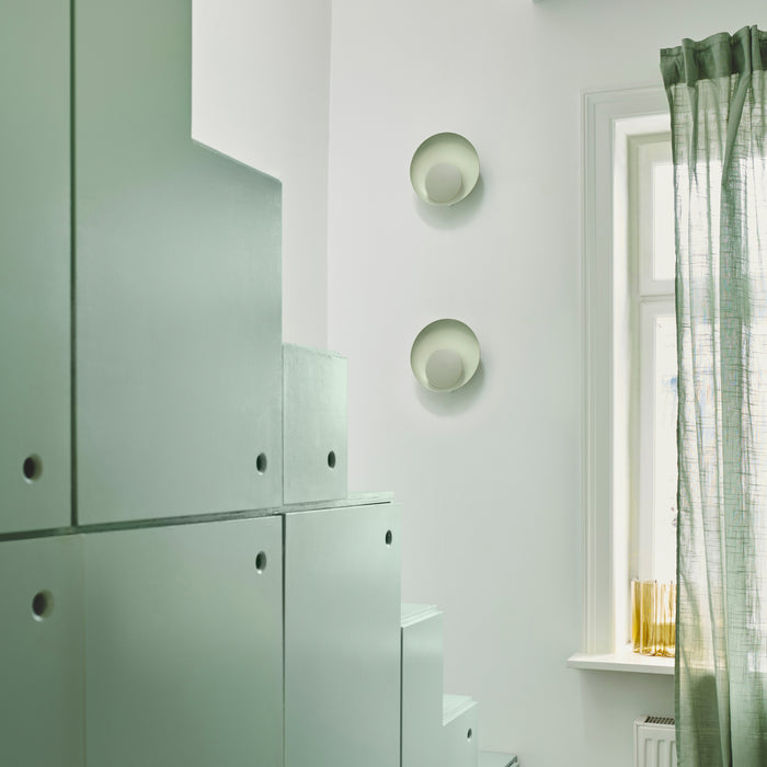 Nordlux Marsi Wandlamp - Ø 21 cm - Zacht groen