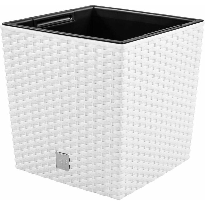 Prosperplast Plantenbak Rato - wit - kunststof - 32 cm